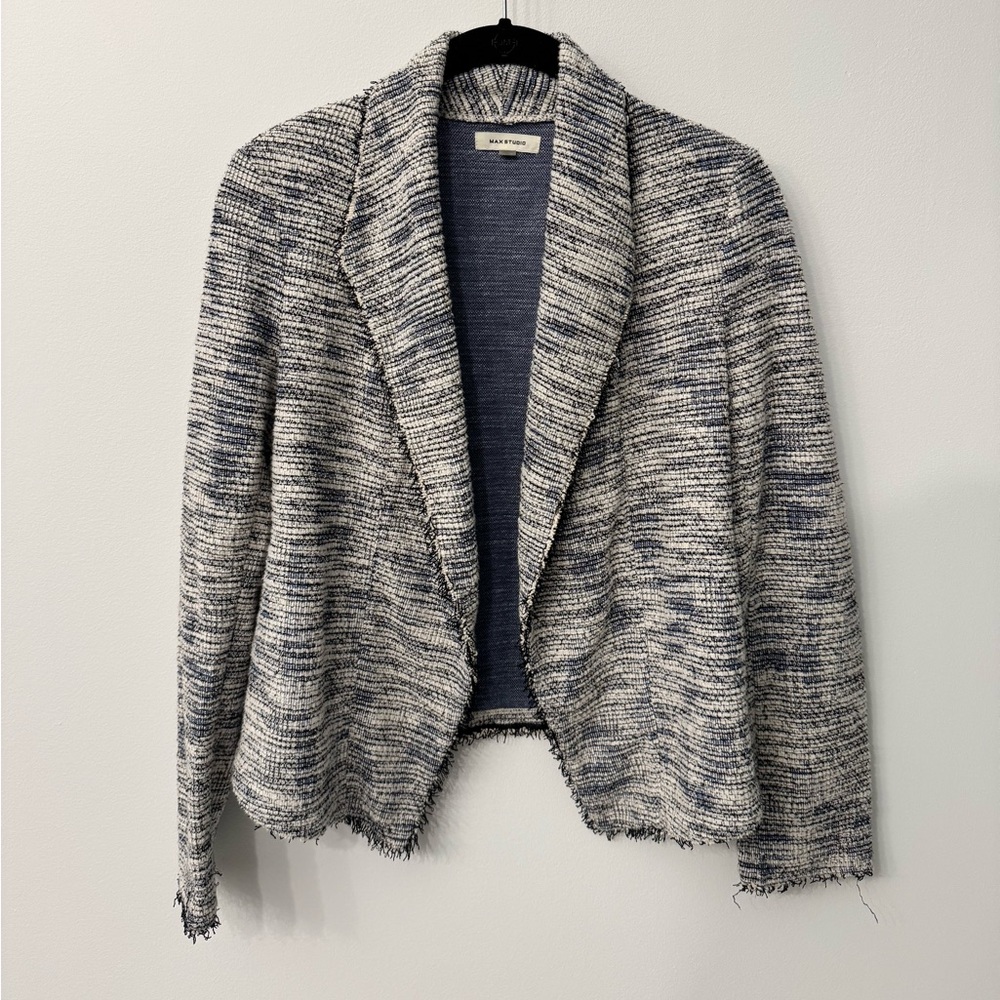 Relaxed tweed blazer